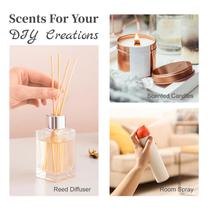 MAYJAM 100ml Fragrance Oil White Santal Amber Chocolate Moroccan Rose Aromatic Essential Oil for Humidifier Diffuser Gift Box