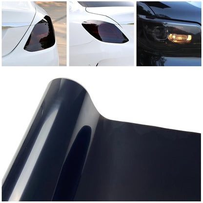 Dark Black Headlight Tint Film Taillight Vinyl Wrap Film Self Adhesive High-Quality Decal Cover For Car Motorcycle Light Film