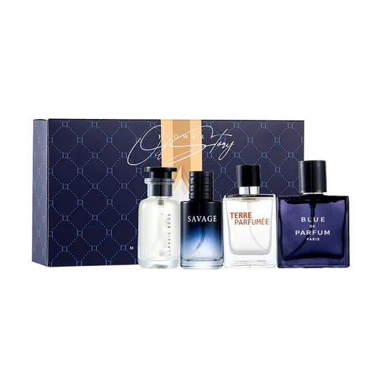 4Pcs Set Luxury Brand Perfume Men Cologne Parfums Homme Gift Box  100ml Perfumes Masculinos Natural Floral Fruity Scent Spray