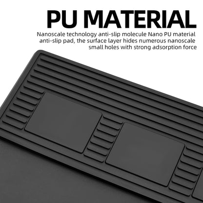 Hair Cutting Tool Storage Pad Anti Slip Waterproof Heat-Insulating Work Pad Magnetic Silicone Barber Shop Desktop Storage Mat