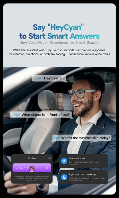 2025 New Upgrade Smart Glasses With Camera Video Recording AI Photo Recognition Bluetooth Call Translation Voice Sunglasses Men