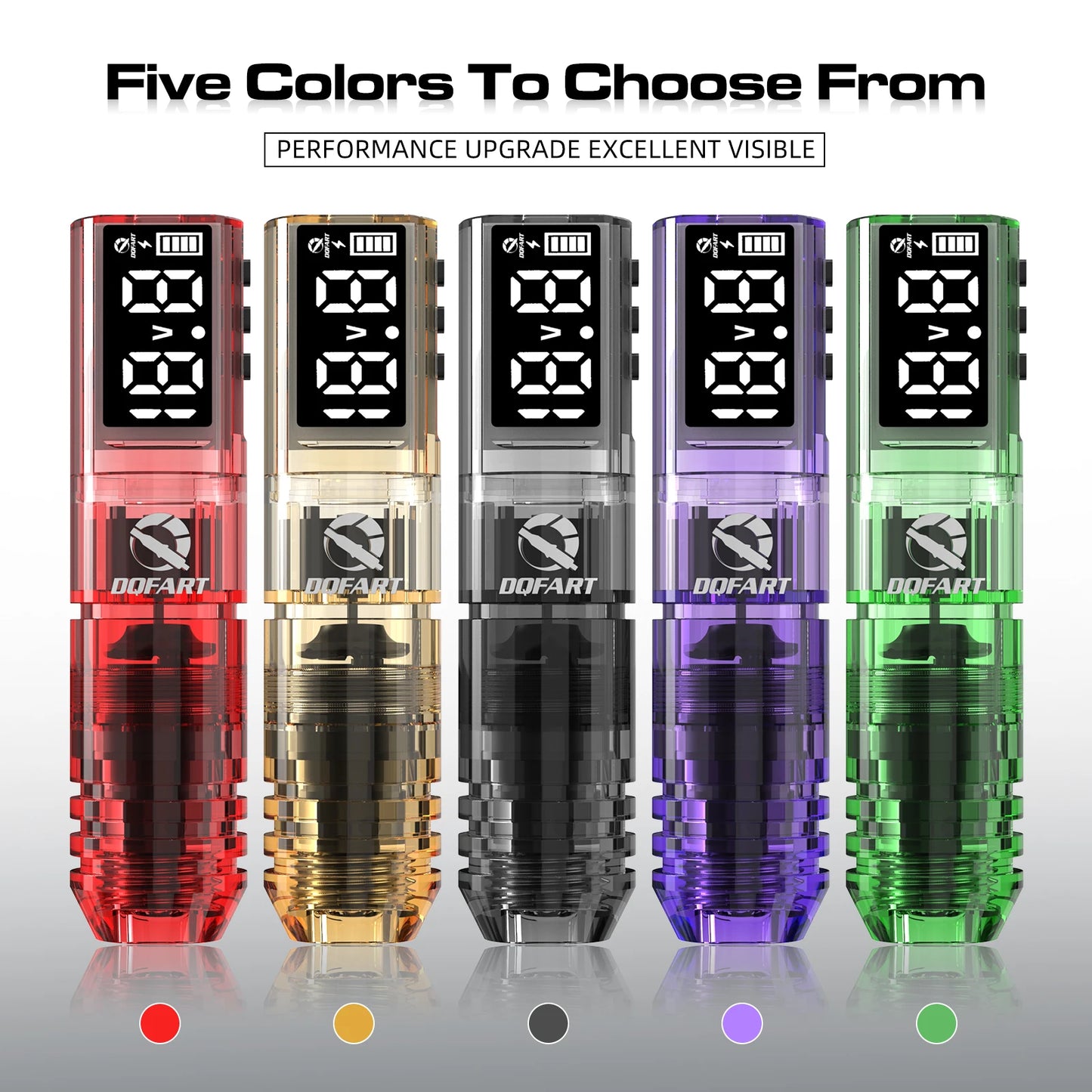 DQFART New Wireless Tattoo Machine Kit Tattoo Needles Tattoo Ink Cups Tattoo Pen Suitable for Tattoo Beginners Tattoo Artists