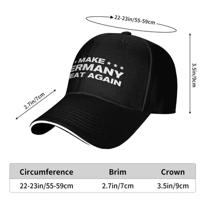 Summer Casual Baseball Cap Make Germany Great Again Kpop Rock Trucker Hat For Couple Women High Quality  y2k Cute Baseball Caps