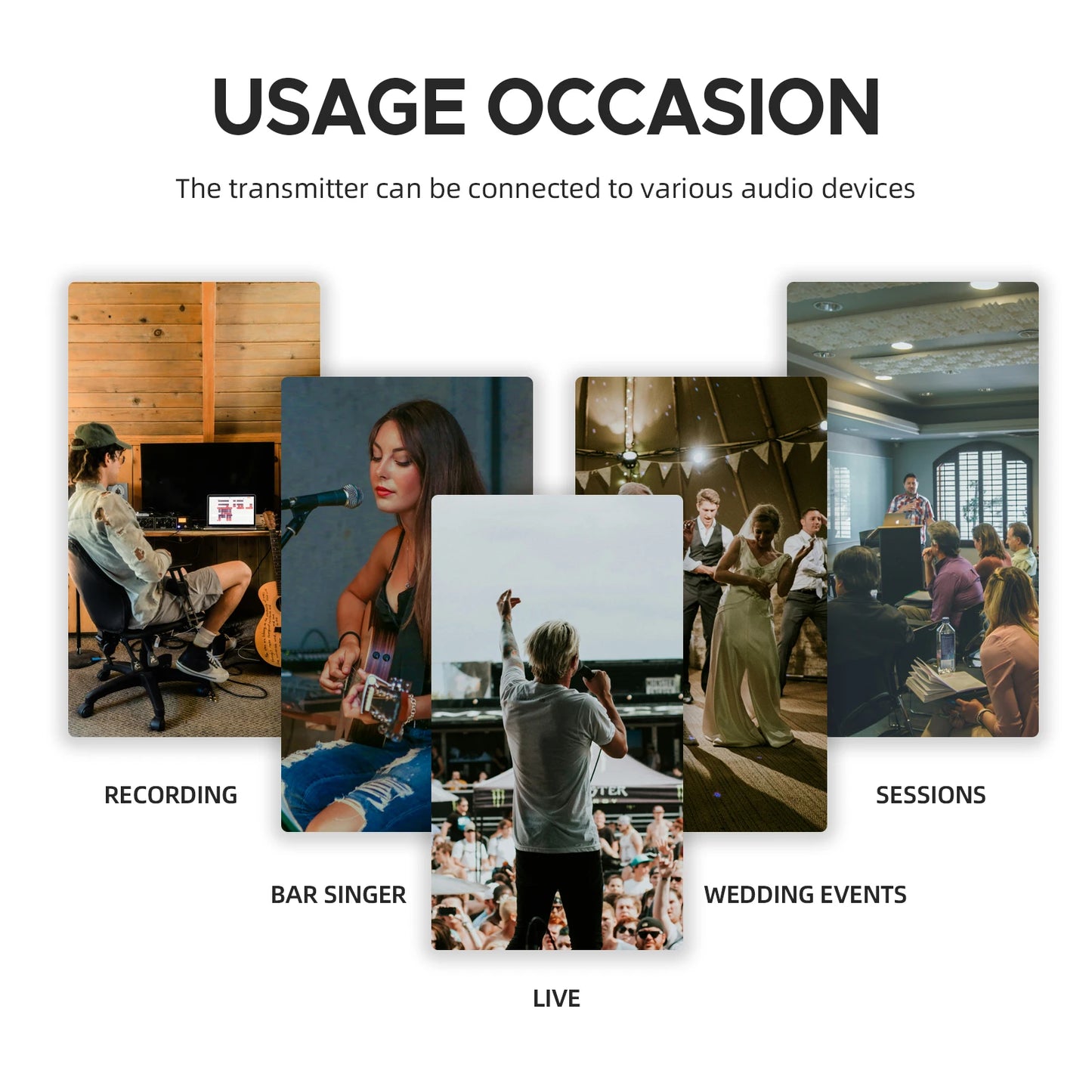 Debra UHF ER-480 Professional Wireless In-Ear Monitor System 50M Range Transmission 16 Frequency Adjustment for Church Stage