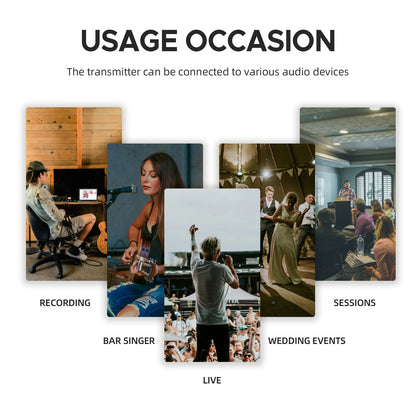 Debra UHF ER-480 Professional Wireless In-Ear Monitor System 50M Range Transmission 16 Frequency Adjustment for Church Stage