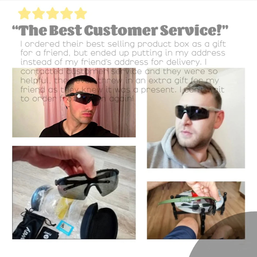 Tactical Professional Protective Military Polarized Glasses-Shooting Gafas Sports Hiking Cycling Paintball Safety Eyewear