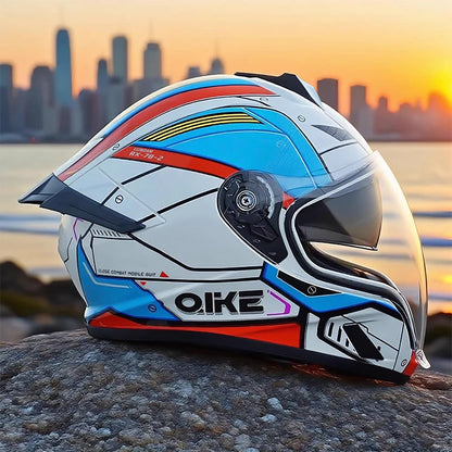 Unisex DOT Full Face Motorcycle Helmet for Downhill Racing Anti-Fog UV Protection Motorbike Riding Casco Capacete De Moto