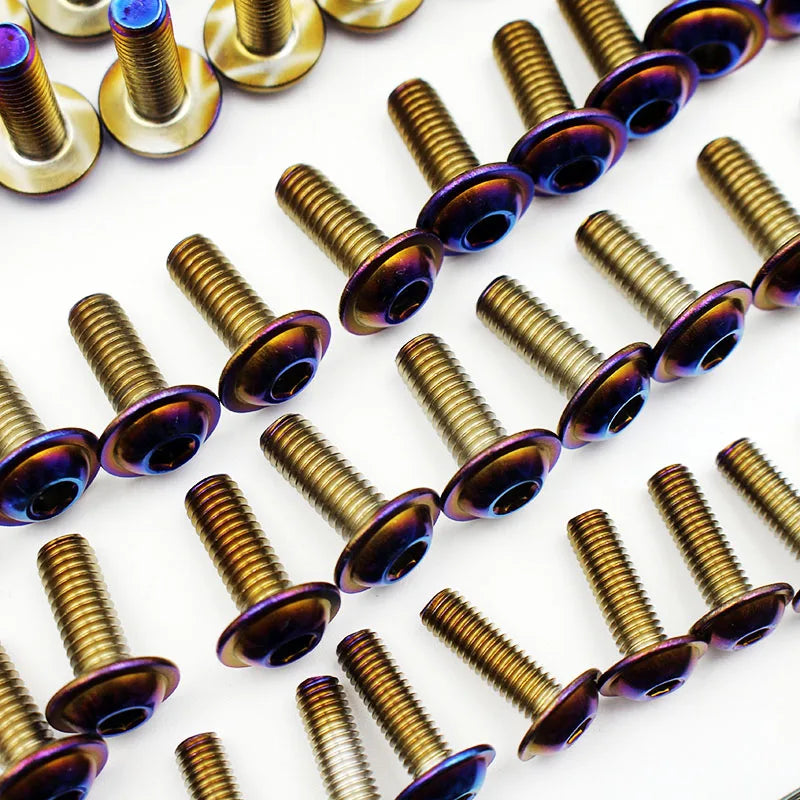 195pcs Burn Titanium screw Fairing Screws Bolt Kit for Suzuki GSXR600 GSXR1000 Hayabusa GSX1300R GSX600F GSX750F SV1000 SV650