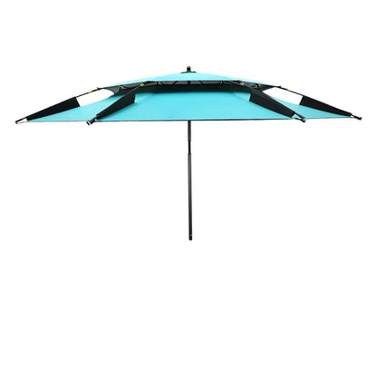 2.2M double-layer folding sunshade outdoor camping umbrella fishing tool beach sunshade umbrella windproof sunshade fishing