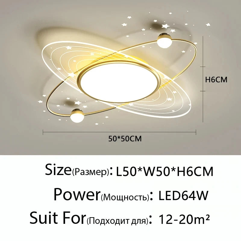 Modern Simple LED Ceiling Lamp Home Decor Bedroom Study Fixture Creative Dining Living Room Lights Children's Room Chandelier