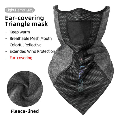 ROCKBROS Winter Warm Bike Full Face Mask Breathable Windproof Fleece MTB Road Bicycle Scarf Masks Ski Motorcycle Cycling Mask