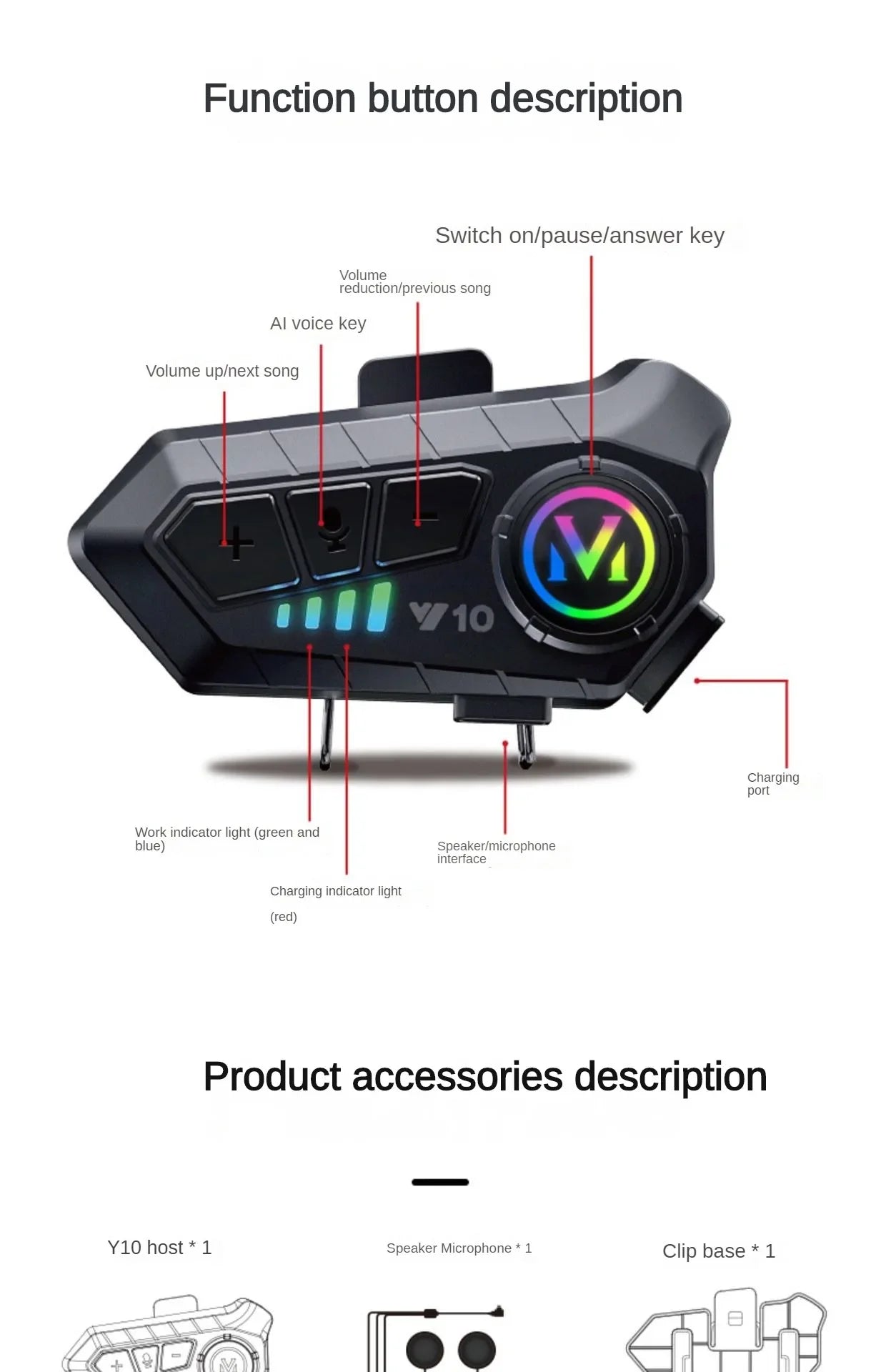 ORZ-103 Motorcycle Dual-Lens Helmet Men Women Bluetooth Full Helmet All Seasons Flip Helmet with Tail Wing DOT Certification