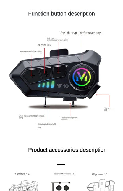 ORZ-103 Motorcycle Dual-Lens Helmet Men Women Bluetooth Full Helmet All Seasons Flip Helmet with Tail Wing DOT Certification