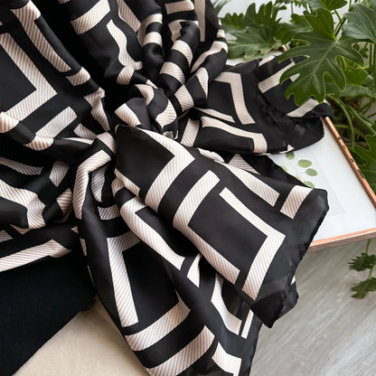 Luxury Brand Scarf Spring Summer Women Beach Sunscreen Fashion Party Shawl China Quality Silk Lady Popular Print Scarves Hijab