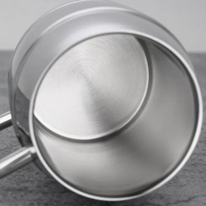 Hot Sale Double Wall Stainless Steel Beer Mug Portable Coffee Tea Cups Travel Tumbler Office Use Water Cup with Handle Drinkware