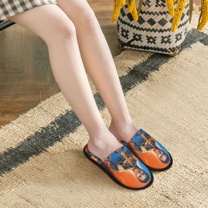 Custom British Lando Norris Racing Driver Guest Slippers for Spa Women House Slipper