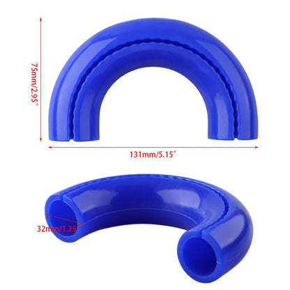 1 Pair Cars Exterior Accessories D-Ring Towing Hook Sleeve For F150 2004-2024 Red D Ring Towing Hook Sleeve