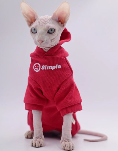 Hairless Sphynx Cat Apparel, Kitty Clothes, Bald Cat Outfits, Autumn and Winter Apparel