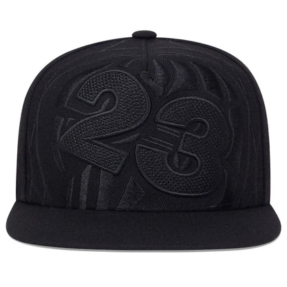 1piece Unisex Number 23 Basketball Embroidery Hip Hop Hat Outdoor Adjustable Sunscreen Leisure Hat Spring Summer Travel Vacation