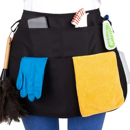 1Pcs New Versatile Waist Apron For Barbers Beauty Experts Car Mechanics Featuring Tool Pouch And Water Resistance
