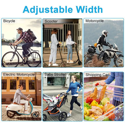 360 Degree Rotatable Bike Phone Holder Universal Bicycle Riding Motorcycle Smart Phone Stand Shockproof Mobile Phone GPS Bracket