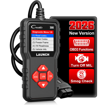 LAUNCH X431 CR300 OBD2 SCANNER CAN Auto Code Reader Diagnostic Tools I/M Engine Battery Tester Lifetime Free Update