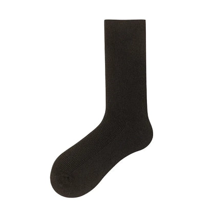 Women's Socks New Autumn Casual Simple Solid Color Winter Warm Socks For Women Korean Style Middle Tube Girls Pile Socks