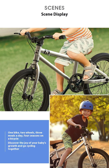 Youth Mountain Bike 16/20 Inch Children's Bicycle for Boys And Girls 6-12 Years Old Student Pedal Bike with Adjustable Frame