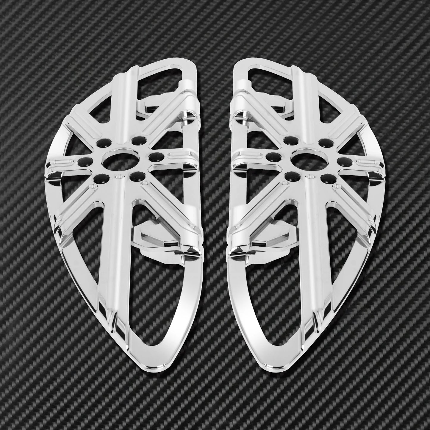 Motorcycle Floorboard Front Rear Footrest Driver Footpeg Passenger Pedal For Harley Touring Electra Street Glide Dyna Softail FL