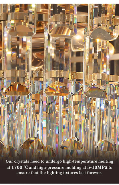Crystal Hanging Lamps for Living Room Chandelier for Dining Room French Large Nordic Bedroom HQ Ceilling Light Pendant Lamp
