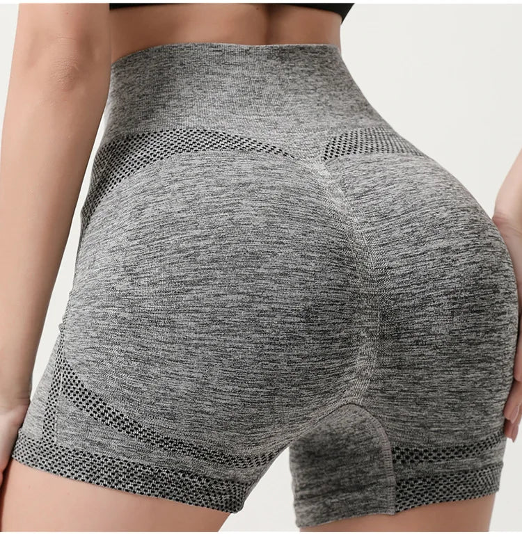 Seamless Shorts High Waisted Elastic Peach Hip Sports Yoga Pants Tight Fitting Quick Drying Fitness Pants for Women Sweatpants