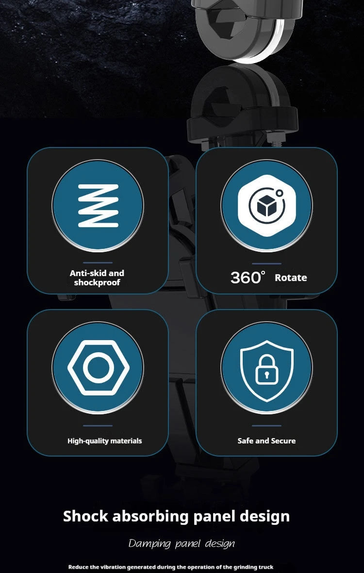 Motorcycle shock-absorbing shock-proof mobile phone holder electric vehicle riding smart phone with shock absorber shock-proof