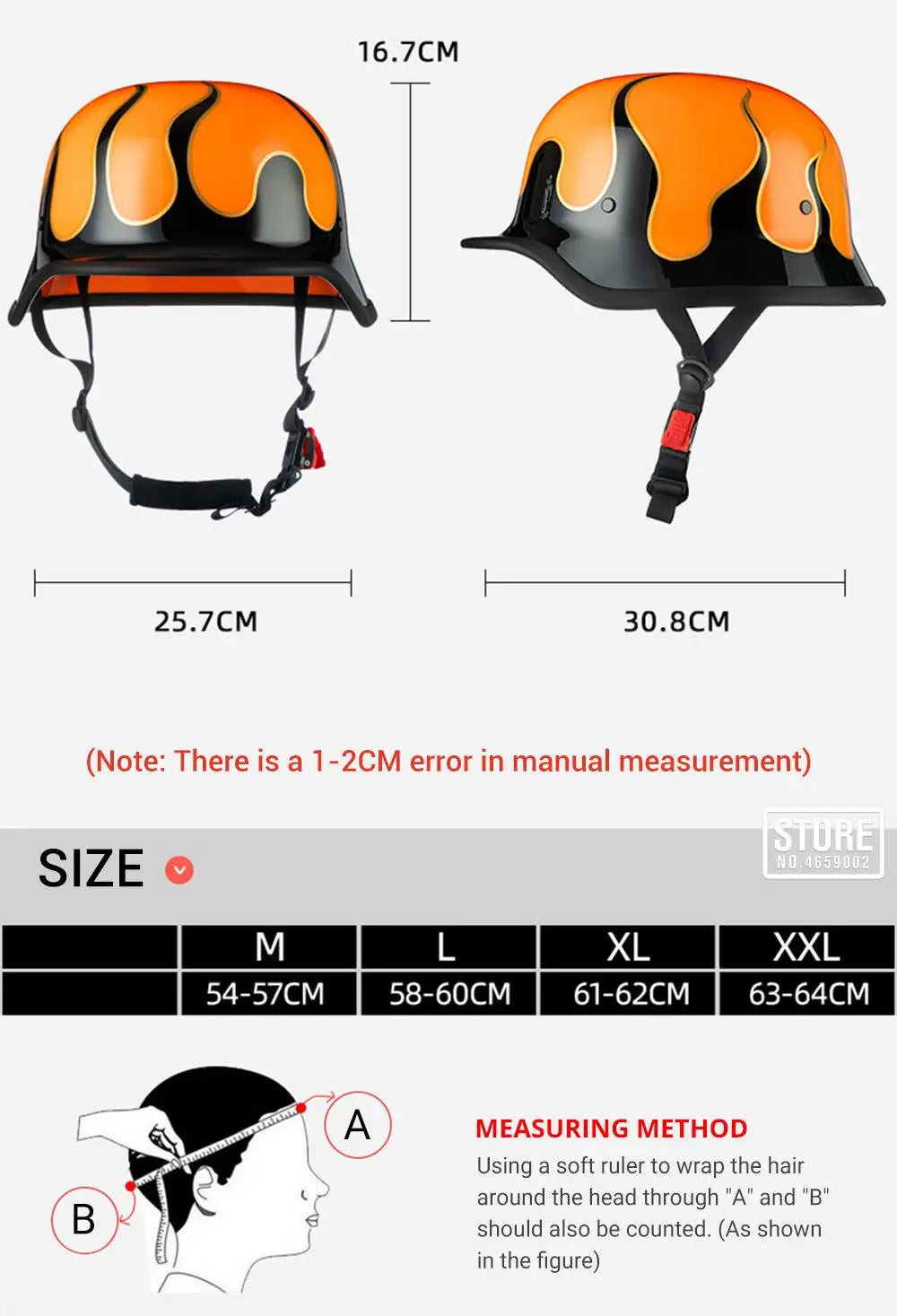 Motorcycle German Style Scoop Helmet Retro Half Helmet For Men And Women Summer Cruising Electric Bike Helmet DOT Approved