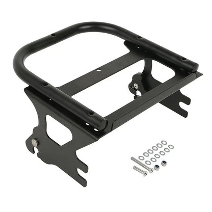 Motorcycle King Trunk Luggage Backrest 2 Up Mount Rack For Harley Touring Road King Electra Glide 1997-2008