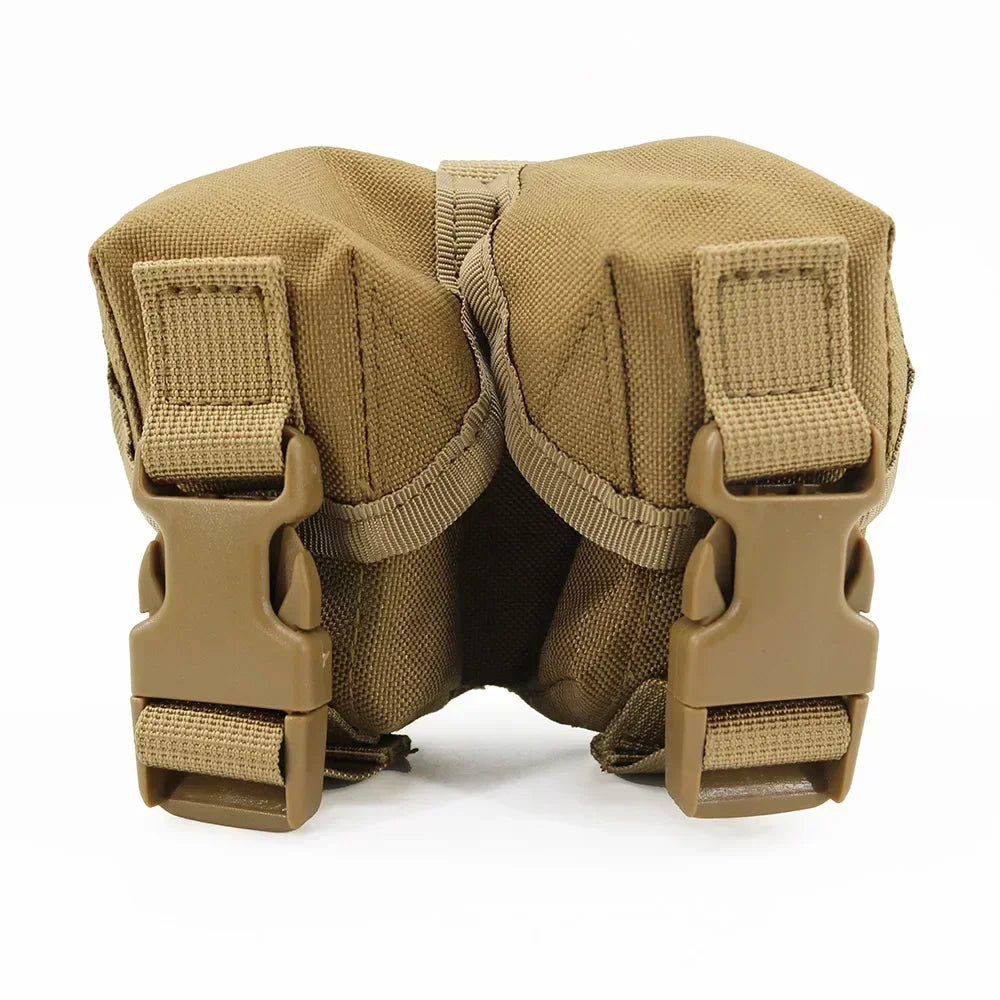 Tactical Pouch Double Frag Grenade Pack Molle EDC Tool Bag Accessory Pouch Shooting Hunting Airsoft Equipment Military Gear