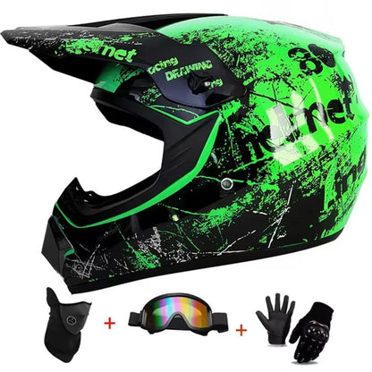 Youth Motorcycle Helmet Children Off Road Capacete Dirt Bike Downhill ATV DH Go-kart Cross DOT Approval Mountain Bike For Kids