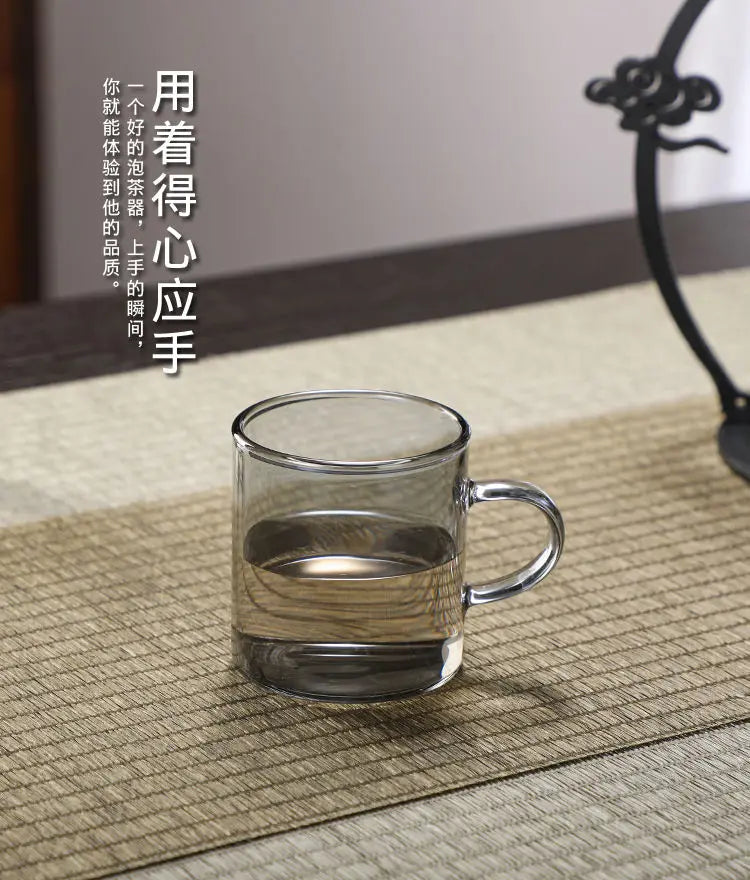 Handmade Iron Glass Tea Set Home Tea Magnet Semi-automatic Tea Machine Office Guest Set