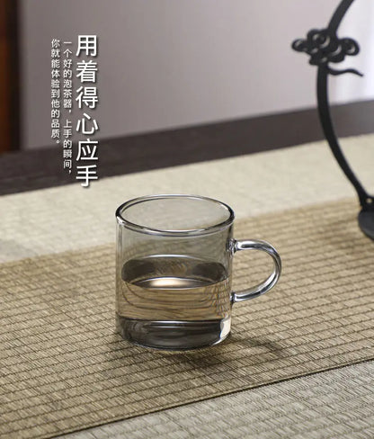 Handmade Iron Glass Tea Set Home Tea Magnet Semi-automatic Tea Machine Office Guest Set