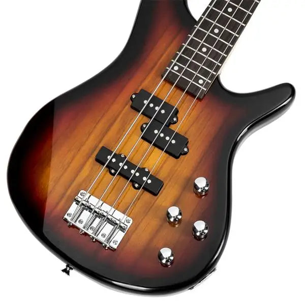 24 Frets Rosewood Fingerboard GIB Electric Bass Guitar Full Size 4 String Sunset Color