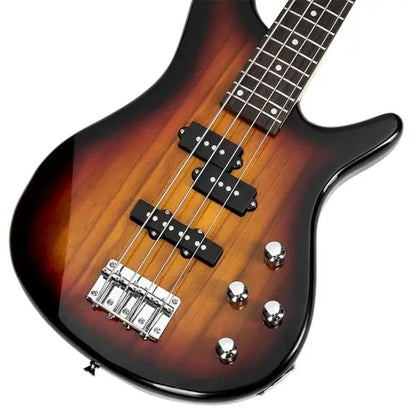 24 Frets Rosewood Fingerboard GIB Electric Bass Guitar Full Size 4 String Sunset Color