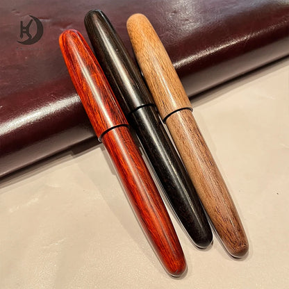 Sandalwood/walnut Calligraphy Ink Pen,Corporate Souvenir Elegant Business Fountain Pen for Men Women