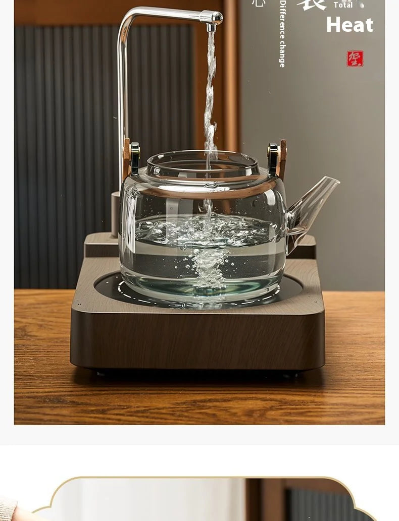 GIANXI Chinese Kung Fu Tea Set Glass Boiling Teapot Tea Water Separation High Temperature Tea Special Samovar Teapot Health Pot