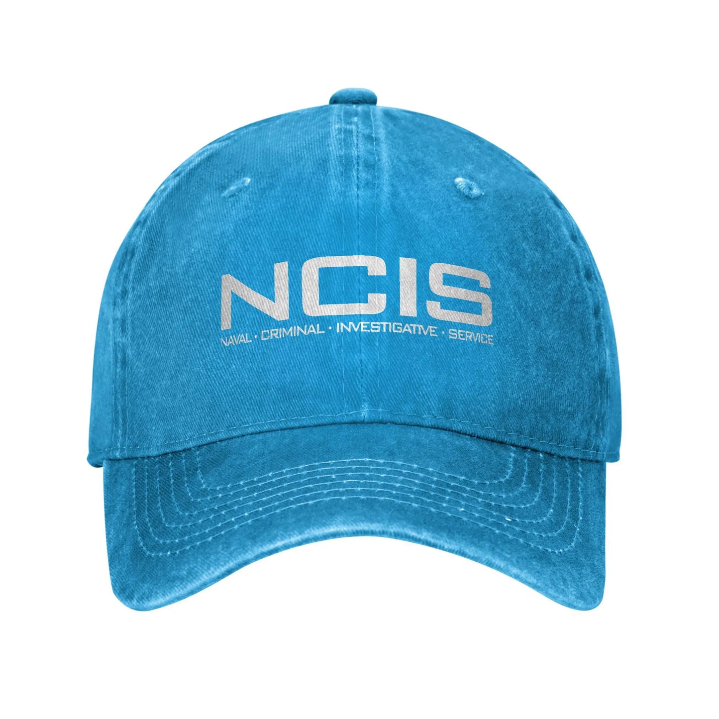 NCIS Naval Criminal Investigative Service Baseball Cap Retro Distressed Washed  Sun Cap Unisex Outdoor Unstructured Soft Hats