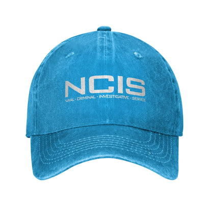 NCIS Naval Criminal Investigative Service Baseball Cap Retro Distressed Washed  Sun Cap Unisex Outdoor Unstructured Soft Hats