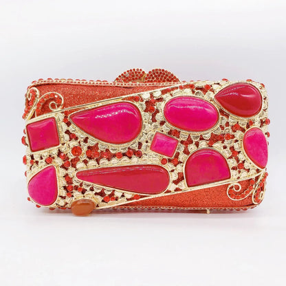 Diamond Dinner Hollow Rhinestone Banquet Clutch Bag Handtassen Dames Bolsos De Fiesta Para Mujer Boda Women's Rhinestone Handbag