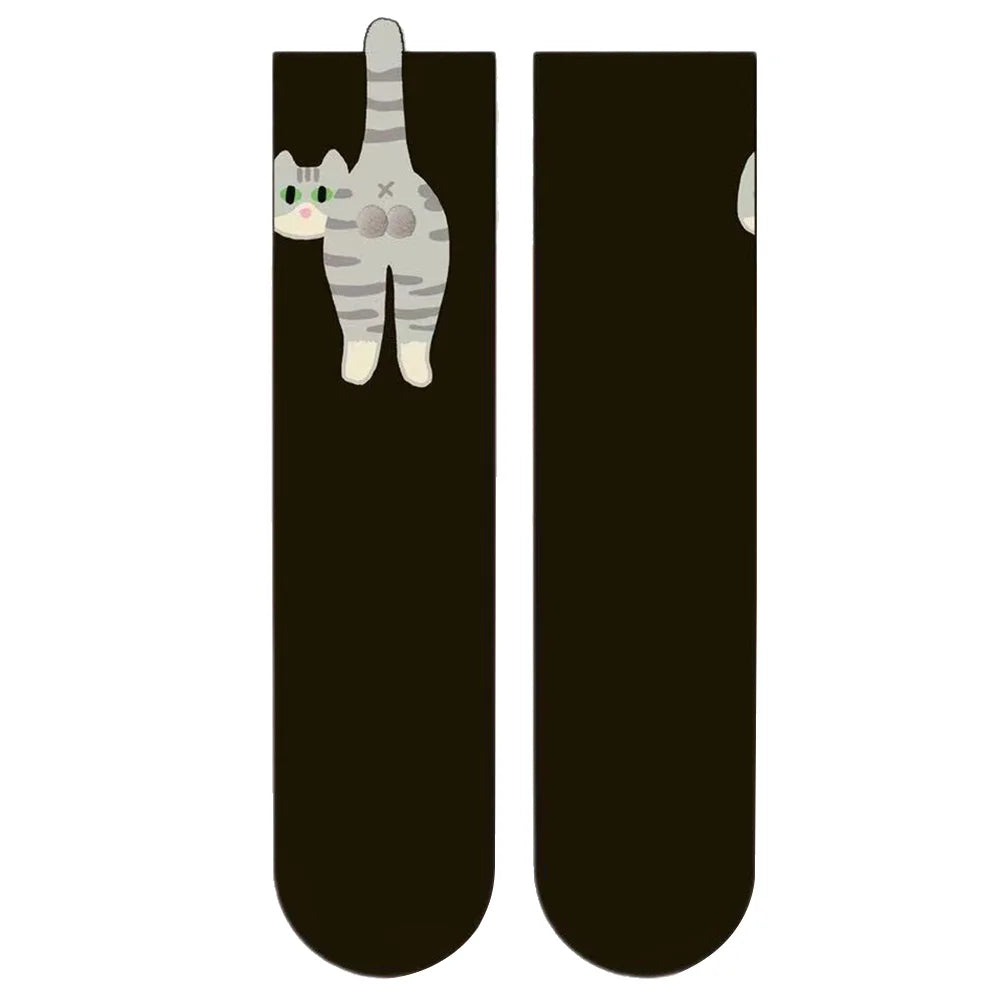 1/2/3Pair Cartoon Cute Cat Balls Cotton Socks Funny Cat Cotton Socks Breathable Soft Novelty Stocking Kawaii Gift Sock for Gifts