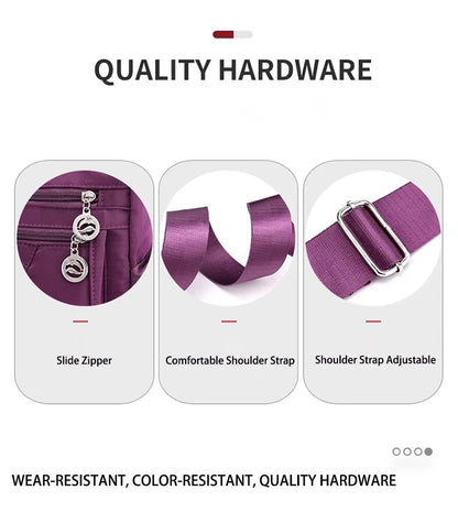 Crossbody for Women Waterproof Tote Casual Nylon Purse Handbag RFID Lightweight Messenger Bag