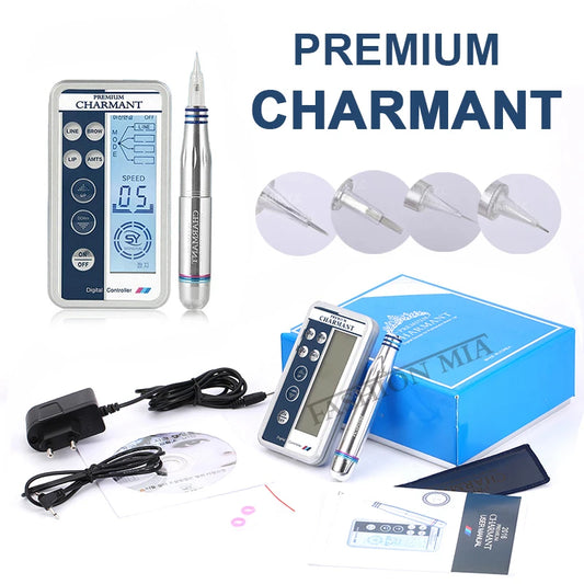 Dermografo Charmant 2/3 Permanent Makeup Machine Kits New Digital Microblading MTS Pen For Eyebrow Lip Eyeliner Liner Shader