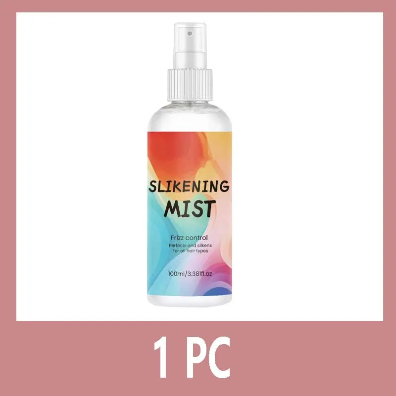 HAIR SILKENING SPRAY Silk Therapy Thermal Shield,tThermal-Pressing Product that Polishes, Silkens, and Smooths Curly Texture