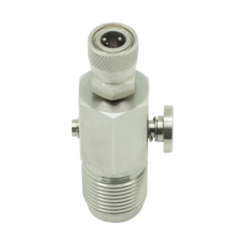 Paintball Mini Model Fill Station Stainless Steel 300Bar Din Valve with Male Nipple Plug or Female Quick Fitting